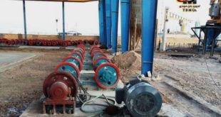 خط تولید پایه گرد بتنی پیش تنیده به روش سانتریفیوژ در یزد