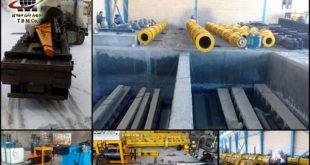 خط تولید تیر گرد بتنی پیش تنیده به روش سانتریفیوژ در اصفهان