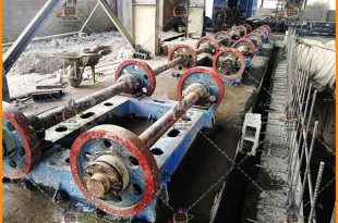 دستگاه سانتریفیوژ تولید پایه بتنی گرد در هرمزگان - Concrete pole spinning machine