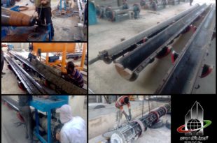 خط تولید تیر گرد بتنی پیش تنیده به روش سانتریفیوژ در کازرون